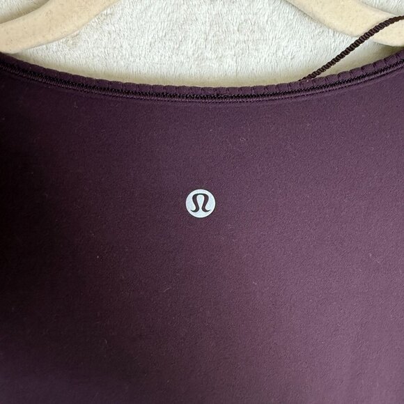 Lululemon Full Freedom Long‎ Sleeve Wrap Top Pullover Nulu Black Cherry Purple 8 - Picture 5 of 6